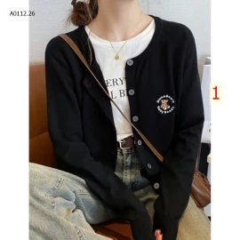   CARDIGAN THÊU GẤU NỮ - sỉ 100k