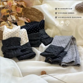 QUẦN LEGGING CHẤM BI LÓT NỈ CHO BÉ-sỉ 139k