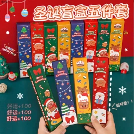 COMBO 4H BÚT MỰC CHỦ ĐỀ NOEL-sỉ 35k/set 4 hộp mix màu