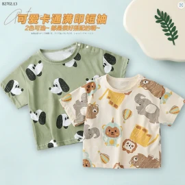 ÁO THUN HOẠT HÌNH CHO BÉ TRAI CUTEPANDA-sỉ 80k