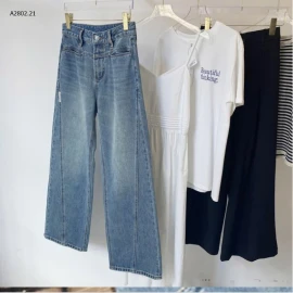 JEANS SUÔNG GÂN TRƯỚC-sỉ 267k