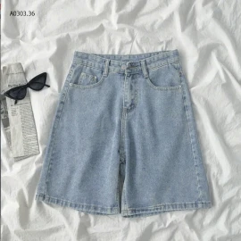 QUẦN SHORT DENIM ỐNG RỘNG  - sỉ 115k