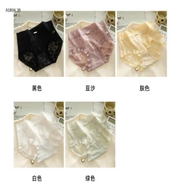 SET 10 QUẦN CHIP REN HOA TRÀ - Sỉ 124k/ 1 sét 10 chiếc mix màu