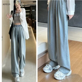 QUUẦN JEAN TENCEL ỐNG RỘNG-sỉ 169k