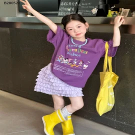 ÁO TÍM MIX CV TÍM NHÚN BÈO - Sỉ giá 269k/set 