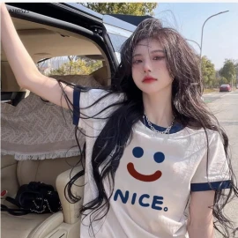 ÁO PHÔNG TRẮNG PHỐI VIỀN QC  - sỉ 107k