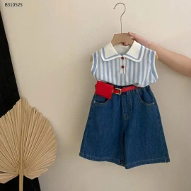 SÉT ÁO SÁT NÁCH MIX QUẦN JEAN NGỐ-Sỉ  giá áo: 162k quần: 169k