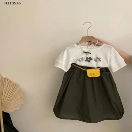 SÉT ÁO PHÔNG MIX CHÂN VÁY DÀI-Sỉ  giá 247k