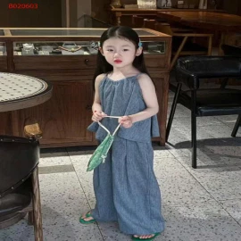 BỘ ÁO 2 DÂY MIX QUẦN ỐNG RỘNG CHO BG -sỉ 128k