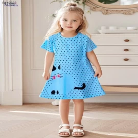 VÁY SUÔNG HỌA TIẾT BG Little Maven-Sỉ 87k