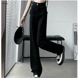 JEANS ỐNG SUÔNG CẠP CAO CHO NỮ- sỉ 140k