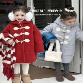 ÁO KHOÁC DÁNG DÀI CHO BÉ GÁI-Sỉ  giá  90-150: 389k  160: 428k