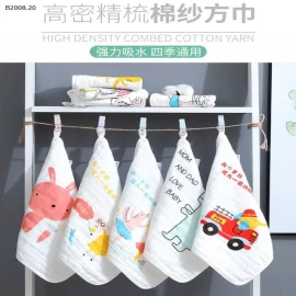 KHĂN MẶT SỢI TRE CAO CẤP MUSLIN - sỉ 65k/set 5c như hình