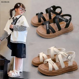 DÉP SANDAL QUAI ĐAN CHÉO BÉ GÁI-Giá sỉ Sz 26-30: 129k Sz 31-36: 138k