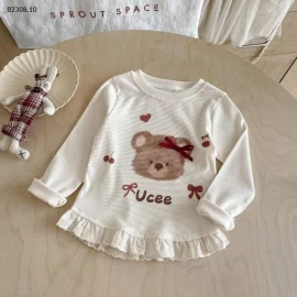 ÁO THUN DÀI TAY PHỐI BÈO NINGLI-Giá sỉ 98k