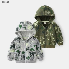 ÁO KHOÁC HỌA TIẾT KHỦNG LONG CHO BT-Giá sỉ 130k