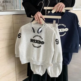 BỘ NỈ CHỮ  BÉ TRAI-Giá sỉ 225k 