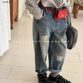 QUẦN JEAN RÁCH CẠP CHUN ADBABY-Giá sỉ 199k