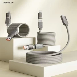 CÁP SẠC TỪ TÍNH 4IN1-Giá sỉ 80k