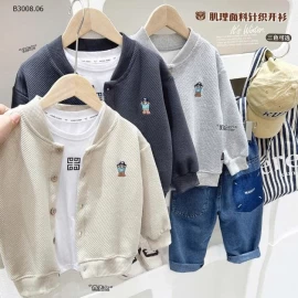 ÁO CARDIGAN GẤU CHO BÉ TRAI HÃNG KACADY-Giá sỉ 153K
