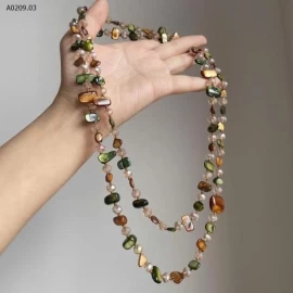Dây dài phối đá cổ siêu xinh.-Giá sỉ 60k