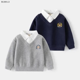 Áo khoác giả hai mảnh Hãng Wellkids-Giá sỉ 115k 