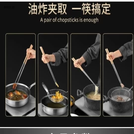   SET 2 ĐÔI ĐŨA NẤU CHỐNG NÓNG CÁN GỖ - sỉ 60k/set 2 đôi
