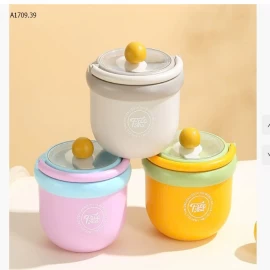 Cốc giữ nhiệt cầm tay kèm nĩa - sỉ 75k
