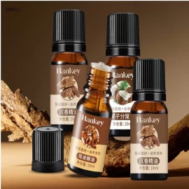 Tinh dầu massage tràm trà – ngải cứu – hoa hồng- Giá sỉ 65k /1 set 10 lọ mỗi lọ là 10ml em trộn đều 10 mùi 