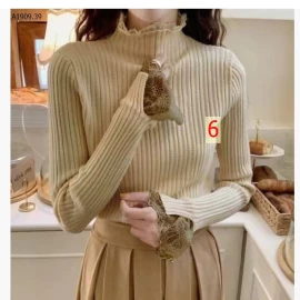 Áo len đáp ren loại đẹp- sỉ 115k