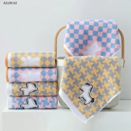 SET 6  KHĂN rửa mặt và rửa tay cotton mix màu-Giá sỉ 130k