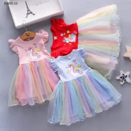 VÁY THUN CHÂN VOAN SẮC MÀU-Giá sỉ 97k
