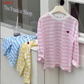 ÁO DÀI TAY KẺ NGANG Ambb kids -Giá sỉ  sz 90-150  : 117k sz 160 : 125k sz 170  :  133k     