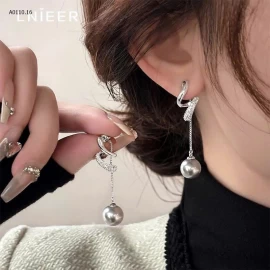 Hoa tai bạc S925 hãng Lnieer  - sỉ 117k