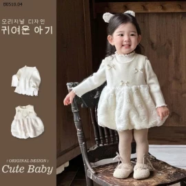 SET ÁO BÈO MIX VÁY NHUNG NƠ BG-Giá sỉ  mẫu 1 váy nhung : 260k  mẫu 2 3 4 5 : áo sơ mi : 152k