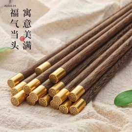 SET 20 ĐÔI ĐŨA GỖ CÁNH GÀ BỌC ĐỒNG PHONG CÁCH NHẬT - sỉ 112k/set 20 đôi