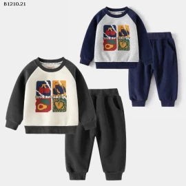 Bộ nỉ hãng WELLKIDS  - sỉ 163k