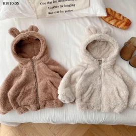 ÁO KHOÁC LÔNG CỪU CÓ MŨ CHO BÉ-Giá sỉ 149k