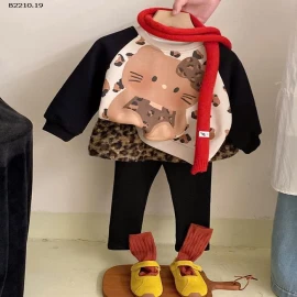 SET ÁO KITTY MIX QUẦN LEGGING BG - sỉ 350k/set