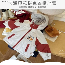 ÁO KHOÁC PHỐI MÀU HỌA TIẾT-Giá sỉ 224k