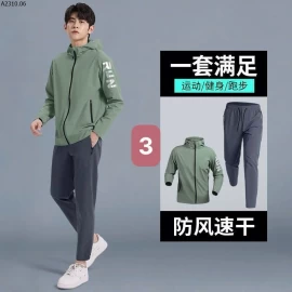 SET ĐỒ THỂ THAO NAM CAO CẤP HÃNG ALEN BOTUN – CHỐNG GIÓ, NHANH KHÔ- sỉ 350k