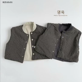 KHOÁC GILE 2 MẶT TRẦN BÔNG CỔ TRỤ-Giá sỉ 205k