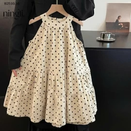 VÁY CHẤM BI SÁT NÁCH BÉ -Giá sỉ 129k