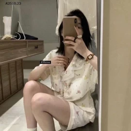 SÉT PIJAMA 3 CHI TIẾT CUTE  - sỉ 186k