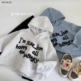 Áo nỉ có mũ trùm đầu  chữ  nhà Huzhou Zhili- sỉ 165k