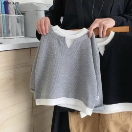 Áo nỉ hai mảnh giả cho bé  2025- sỉ 140k