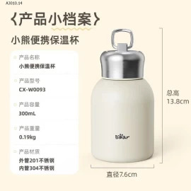 Bình giữ nhiệt Bear - sỉ 158k