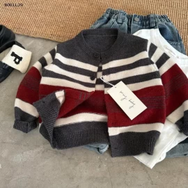 ÁO LEN CARDIGAN KẺ MMY BT - sỉ 156k