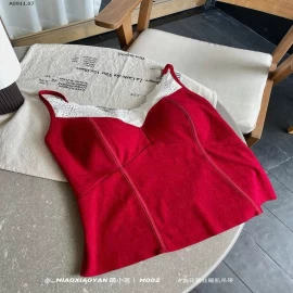 ÁO 2 DÂY PHỐI REN NỮ KÈM ĐỆM NGỰC- sỉ 159k