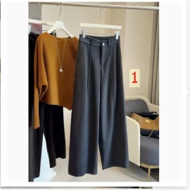 Quần dạ ANNA dáng suông, cạp chun lưng thoải mái, hack dáng vô cùng - sỉ 210k